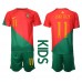 Portugal Joao Felix #11 Barnkläder Hemma matchtröja till baby VM 2022 Kortärmad (+ Korta byxor) Billigt